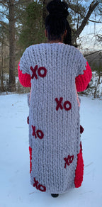 Hugs and Kisses Chunky Knit Duster