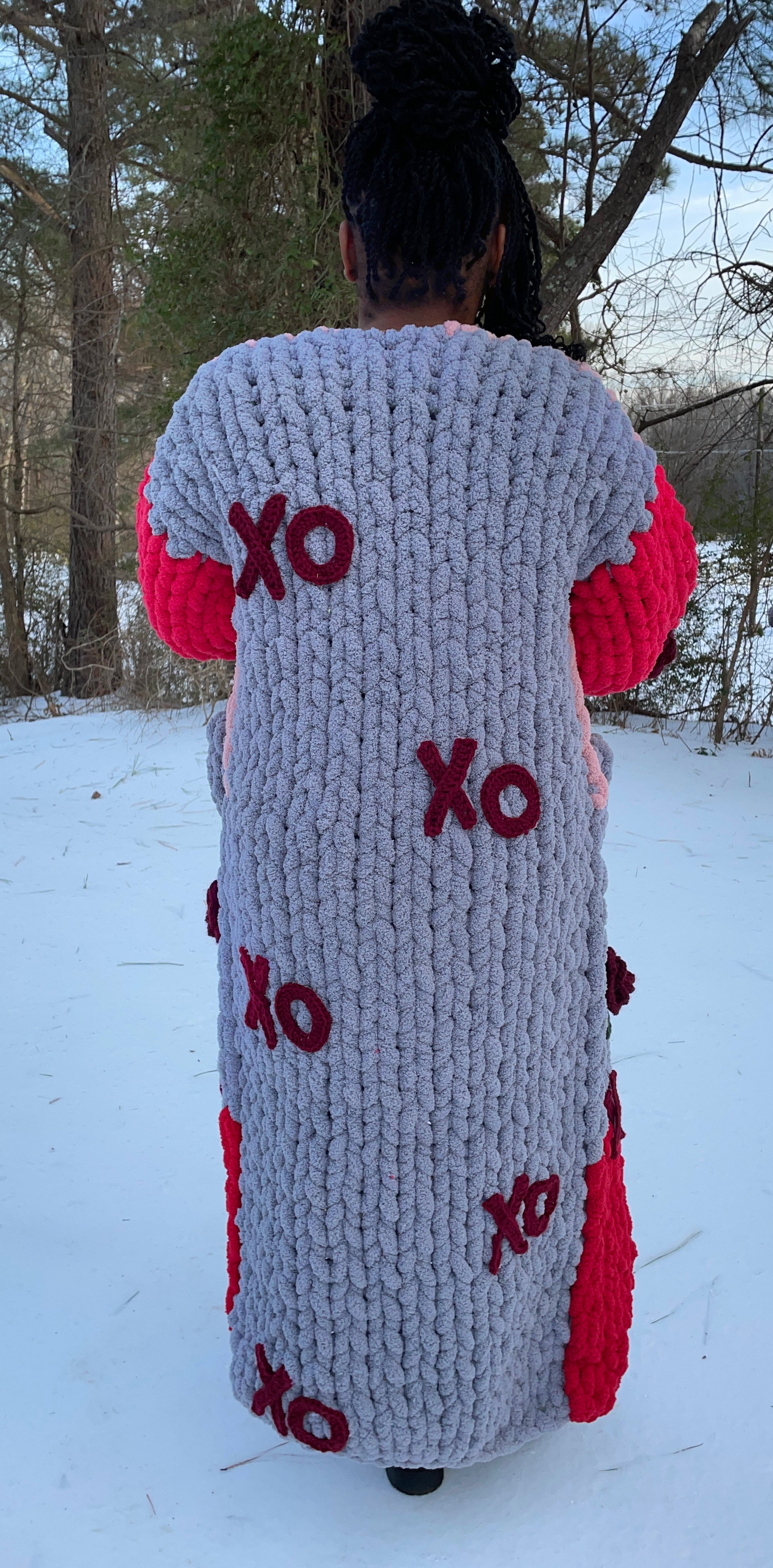 Hugs and Kisses Chunky Knit Duster