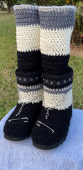 Knitted Ankle Boots (Leg Warmers attached)