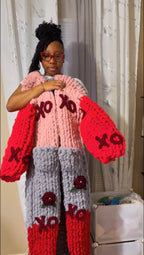 Hugs and Kisses Chunky Knit Duster